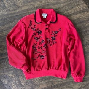 80’s Cotton/Velvet Top